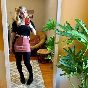 Topshop Corduroy Pink Tone Skirt
